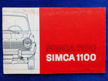 Lade das Bild in den Galerie-Viewer, Simca 1100 - Betriebsanleitung Handbuch Utilizzazione deutsch italienisch