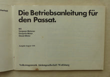 Lade das Bild in den Galerie-Viewer, VW Passat B1 MJ 1980 - Betriebsanleitung Handbuch Bedienung Anleitung 08.1979