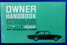 Lade das Bild in den Galerie-Viewer, Ford 1968 Corsair V4 - Owner Handbook UK-Betriebsanleitung 04.1967 England