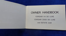 Lade das Bild in den Galerie-Viewer, Ford 1968 Corsair V4 - Owner Handbook UK-Betriebsanleitung 04.1967 England