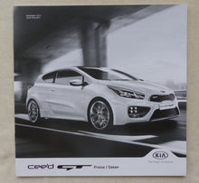 Lade das Bild in den Galerie-Viewer, Kia cee'd GT Challenge Track MJ 2017 - Prospekt Brochure + Preisliste 04.2017