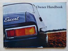 Lade das Bild in den Galerie-Viewer, Ford Escort GT - UK-Betriebsanleitung Owner Handbook 03.1970 England