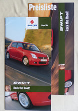 Lade das Bild in den Galerie-Viewer, Suzuki Swift 3-Türer & 5-Türer MJ 2006 - Prospekt Brochure + Preisliste 03.2006