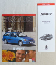 Lade das Bild in den Galerie-Viewer, Suzuki Swift 3-Türer & 5-Türer MJ 2001 - Prospekt Brochure + Preisliste 02.2001