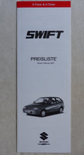 Lade das Bild in den Galerie-Viewer, Suzuki Swift 3-Türer & 5-Türer MJ 2001 - Prospekt Brochure + Preisliste 02.2001