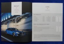 Lade das Bild in den Galerie-Viewer, Honda Civic MJ 2018 - Prospekt Brochure + Preisliste 01.2018
