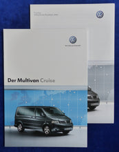 Lade das Bild in den Galerie-Viewer, VW Bus T5 Multivan Cruise Sondermodell MJ 2006 - Prospekt + Preisliste 05.2005
