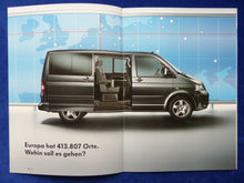 Lade das Bild in den Galerie-Viewer, VW Bus T5 Multivan Cruise Sondermodell MJ 2006 - Prospekt + Preisliste 05.2005