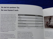 Lade das Bild in den Galerie-Viewer, Porsche Cayman S Typ 987c - Hochglanz Prospekt Brochure 03.2005