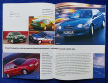 Lade das Bild in den Galerie-Viewer, Toyota Programm - Avensis Celica MR2 Previa RAV 4 - Prospekt + Daten 03.1998