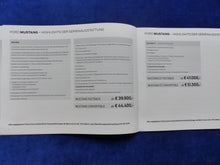 Lade das Bild in den Galerie-Viewer, Ford Mustang V8 GT Coupe Cabrio MJ 2020 - Prospekt Brochure + Preisliste 04.2019