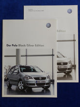 Lade das Bild in den Galerie-Viewer, VW Polo Black Silver Edition MJ 2009 - Prospekt Brochure + Preisliste 05.2008