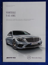 Lade das Bild in den Galerie-Viewer, Mercedes-Benz Vorteile S 63 AMG S-Klasse MJ 2014 - Prospekt Brochure 07.2013
