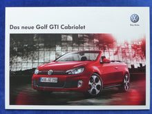 Lade das Bild in den Galerie-Viewer, VW Golf GTI Cabrio MJ 2012 - Prospekt Brochure 03.2012