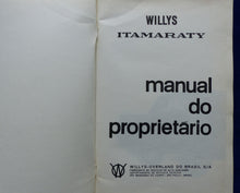 Lade das Bild in den Galerie-Viewer, Willys Itamaraty - Manual do Proprietário Betriebsanleitung 11.1966 Brasilien