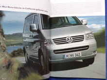 Lade das Bild in den Galerie-Viewer, VW Bus T5 California MJ 2005 - Prospekt Brochure + Preisliste 01.2005