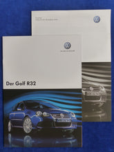 Lade das Bild in den Galerie-Viewer, VW Golf R32 MJ 2007 - Golf V 3,2l V6 - Prospekt Brochure + Preisliste 06.2006