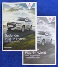 Lade das Bild in den Galerie-Viewer, Mitsubishi Outlander Hybrid MJ 2021 - Prospekt Brochure + Preisliste 02.2021