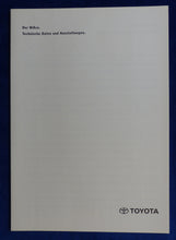Lade das Bild in den Galerie-Viewer, Toyota HiAce Combi Kasten MJ 1996 - Prospekt Brochure + Technische Daten 12.1995