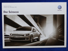 Lade das Bild in den Galerie-Viewer, VW Scirocco TSI TDI MJ 2012 - Prospekt Brochure + Preisliste 01.2012