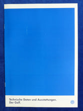 Lade das Bild in den Galerie-Viewer, VW Golf GT Special - Daten & Ausstattungen MJ 1997 - Prospekt Brochure 10.1996