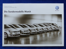 Lade das Bild in den Galerie-Viewer, VW Sondermodelle Match MJ 2013 - Prospekt Brochure + Preisliste 05.2012