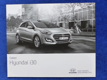 Lade das Bild in den Galerie-Viewer, Hyundai i30 5-Türer MJ 2016 - Prospekt Brochure + Preisliste 05.2015