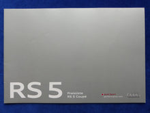 Lade das Bild in den Galerie-Viewer, Audi RS 5 Coupe quattro MJ 2013 - Hardcover Prospekt + Preisliste 04.2012