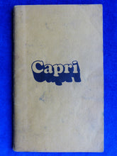 Lade das Bild in den Galerie-Viewer, Ford 1974 Capri V6 - Owner's Manual US-Betriebsanleitung Handbuch 04.1974 USA