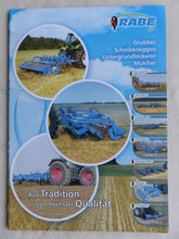 Lade das Bild in den Galerie-Viewer, Rabe Scheibeneggen Grubber Mulcher Lockerer - Prospekt Brochure 10.2009