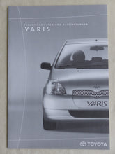 Lade das Bild in den Galerie-Viewer, Toyota Yaris MJ 1999 - Prospekt Brochure + Daten + Preisliste 03.1999