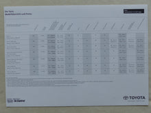 Lade das Bild in den Galerie-Viewer, Toyota Yaris MJ 1999 - Prospekt Brochure + Daten + Preisliste 03.1999