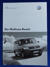 Lade das Bild in den Galerie-Viewer, VW Bus T5 Multivan Beach MJ 2007 - Prospekt Brochure + Preisliste 05.2006