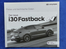 Lade das Bild in den Galerie-Viewer, Hyundai i30 N Fastback MJ 2019 - Prospekt Brochure + Preisliste 02.2019