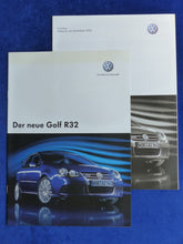 Lade das Bild in den Galerie-Viewer, VW Golf R32 VR6 250 PS MJ 2006 - Prospekt Brochure + Preisliste 08.2005