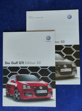 Lade das Bild in den Galerie-Viewer, VW Golf GTI Edition 30 MJ 2008 - Prospekt Brochure + Preisliste 05.2007