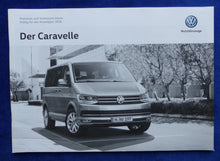 Lade das Bild in den Galerie-Viewer, VW Bus T6 Caravelle Edition MJ 2018 - Prospekt Brochure + Preisliste 01.2018