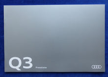 Lade das Bild in den Galerie-Viewer, Audi Q3 TFSI TDI quattro MJ 2018 - Prospekt Brochure + Preisliste 03.2018