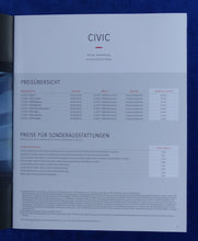 Lade das Bild in den Galerie-Viewer, Honda Civic MJ 2017 - Prospekt Brochure + Preisliste 01.2017