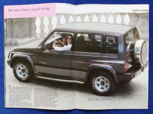 Lade das Bild in den Galerie-Viewer, Suzuki Vitara Limousine Long Cabrio MJ 1992 - Prospekt Brochure 08.1991