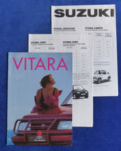 Lade das Bild in den Galerie-Viewer, Suzuki Vitara Limousine Cabrio MJ 1994 - Prospekt Brochure + Preisliste 07.1993