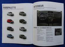 Lade das Bild in den Galerie-Viewer, Renault Kangoo Z.E. MJ 2014 - Prospekt Brochure + Preisliste 09.2013