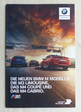 Lade das Bild in den Galerie-Viewer, BMW M3 Limousine M4 Coupe Cabrio MJ 2017 - Prospekt Brochure 03.2017