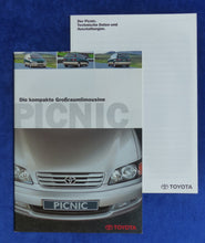 Lade das Bild in den Galerie-Viewer, Toyota Picnic MJ 1999 - Prospekt Brochure + Daten & Ausstattungen 07.1998