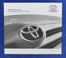 Lade das Bild in den Galerie-Viewer, Toyota Modellprogramm 2008 Aygo Yaris RAV4 - Prospekt + Preisliste 04.2008