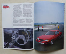 Lade das Bild in den Galerie-Viewer, Toyota 1982 Car Range Motor Show Edition - UK-Prospekt Konvolut England englisch