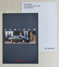 Lade das Bild in den Galerie-Viewer, Toyota Carina MJ 1993 - Prospekt Brochure + Daten & Ausstattungen 04.1992