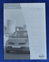 Lade das Bild in den Galerie-Viewer, Nissan Micra MJ 2004 - Prospekt Brochure + Preisliste 09.2003