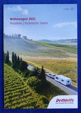 Lade das Bild in den Galerie-Viewer, Dethleffs Wohnwagen 2022 C'Joy Aero Camper Nomad - Prospekt + Preisliste 11.2021