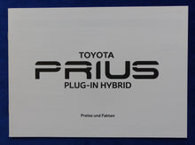 Lade das Bild in den Galerie-Viewer, Toyota Prius Plug-In Hybrid MJ 2020 - Prospekt Brochure + Preisliste 09.2019